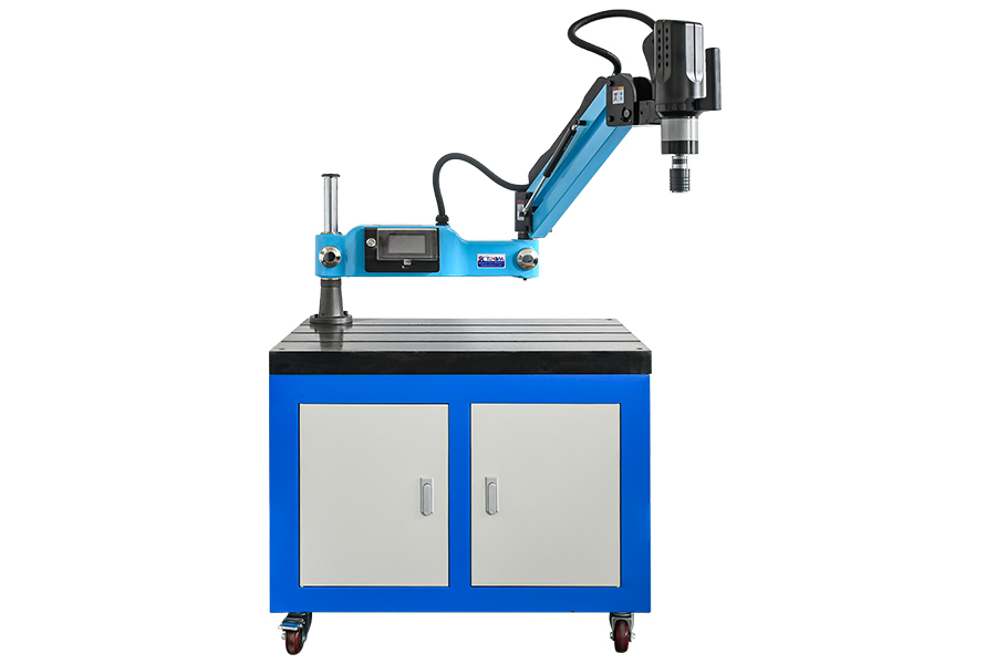 Upgraded threading machine vertical type with workbench (with drawer)