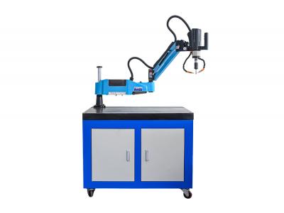 Vertical oil injection tapping machine with workbench